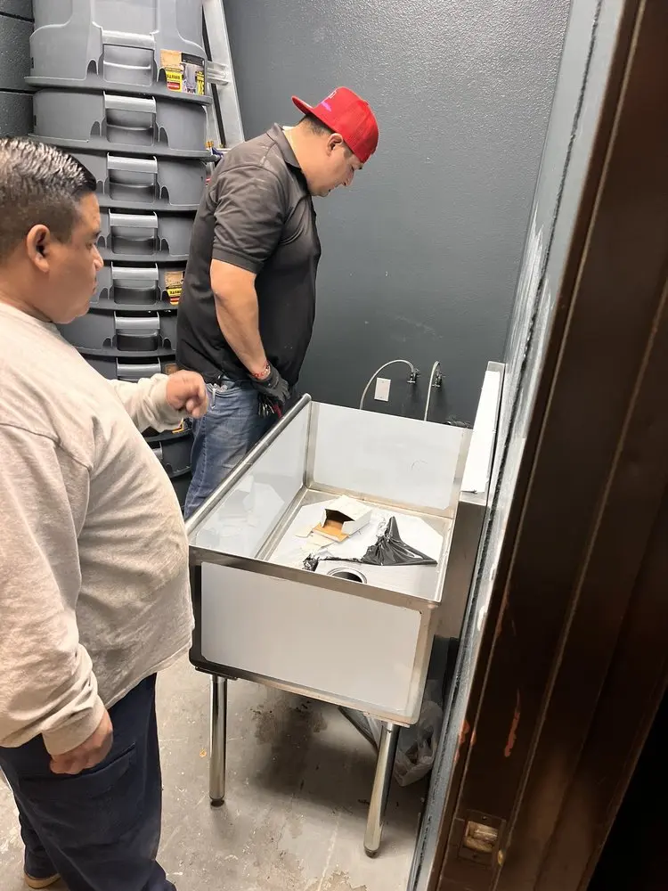 Commercial plumbing and sink installation in Glendora